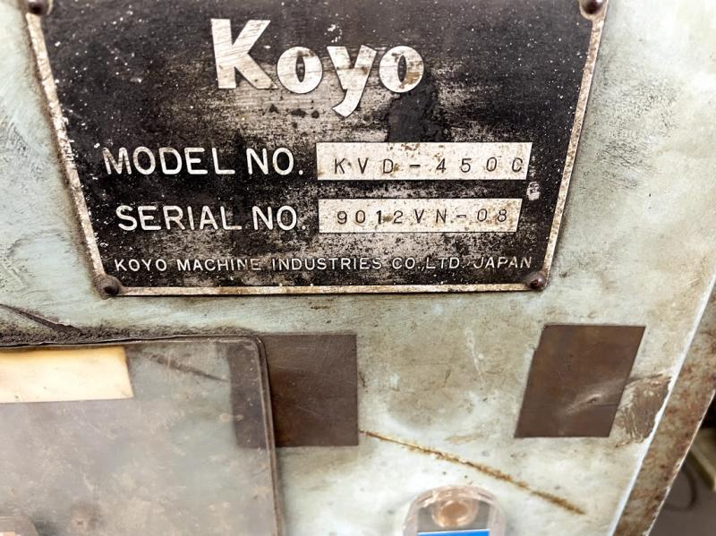 光洋 縦型両頭研削盤 KVD-450C