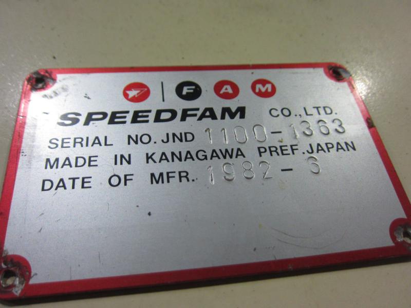 スピードファム(Speedfam) 両面ラップ盤 JND16B-5SSG