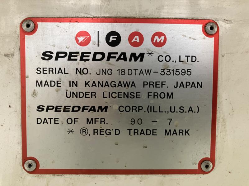 スピードファム(Speedfam) 片面ラップ盤 18DTAW