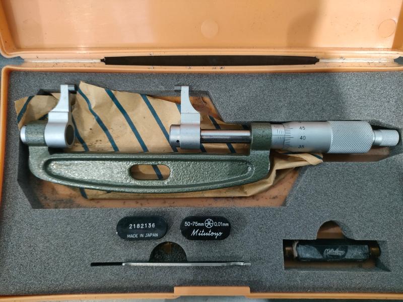 ミツトヨ キャリパー形外側マイクロメーター OMP-75W(143-103)