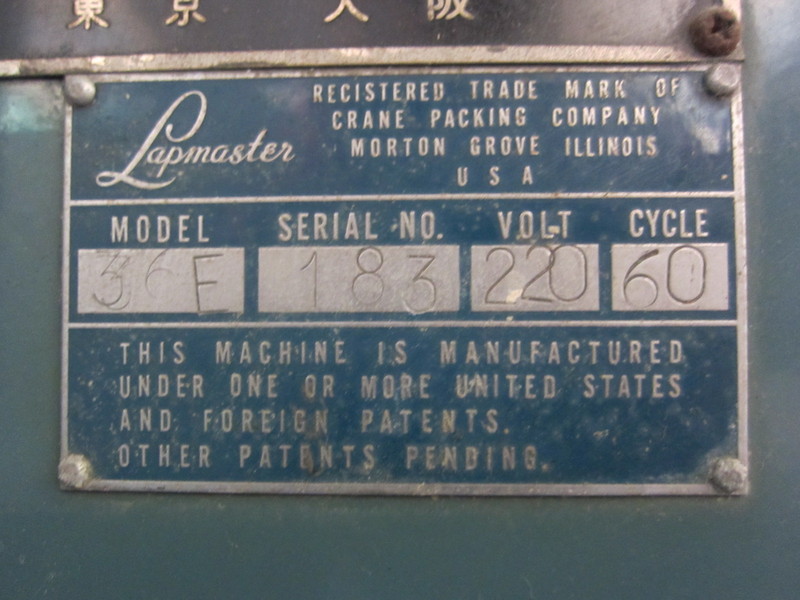 ラップマスター 片面ラップ盤 36E