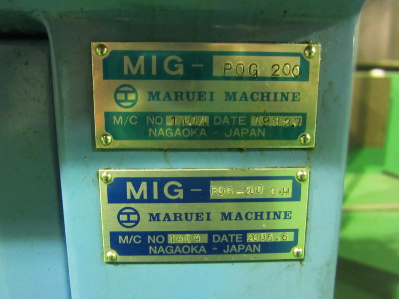 丸栄 円筒研削盤 MIG-POG200