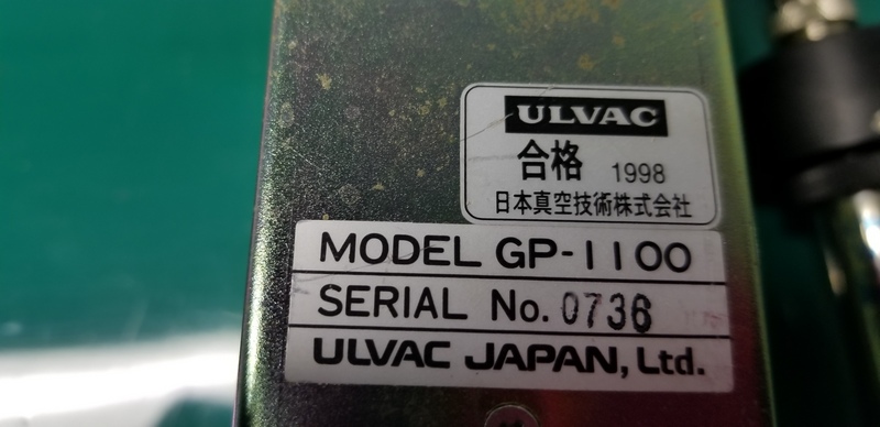 ULVAC デジタルピラニ真空計 GP-1100