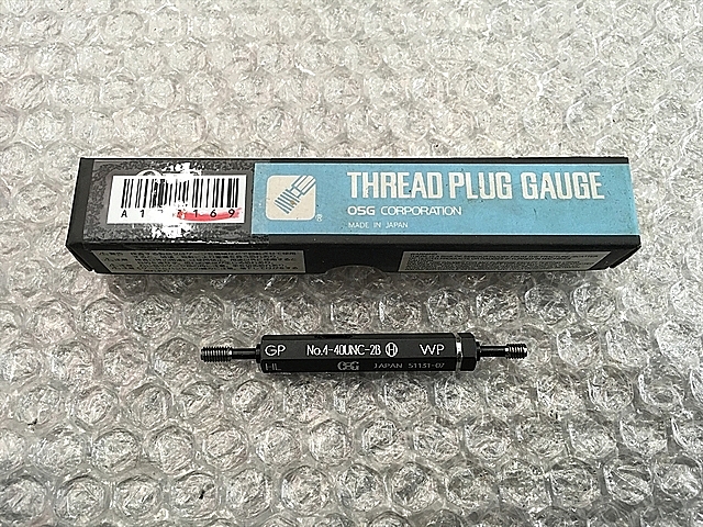 OSG ネジプラグゲージ No.4-40UNC