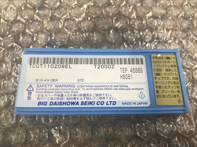 BIG,大昭和精機 チップ 新品 TCGT110208EL