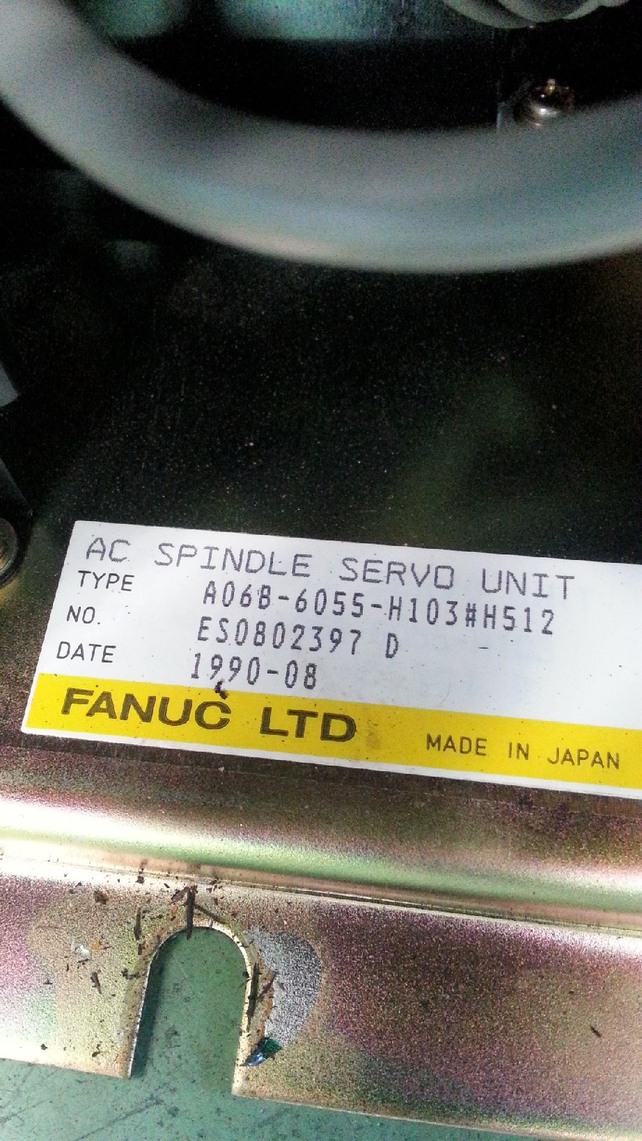 日立精機 ACスピンドルサーボユニット A06B-6055