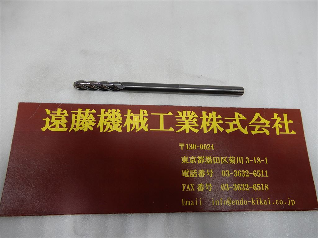 ユニオンツール 超硬ソリッドエンドミル 超硬ソリッドエンドミル径10mm(R5,0)刃長45mm長さ174mmエアーホールなし