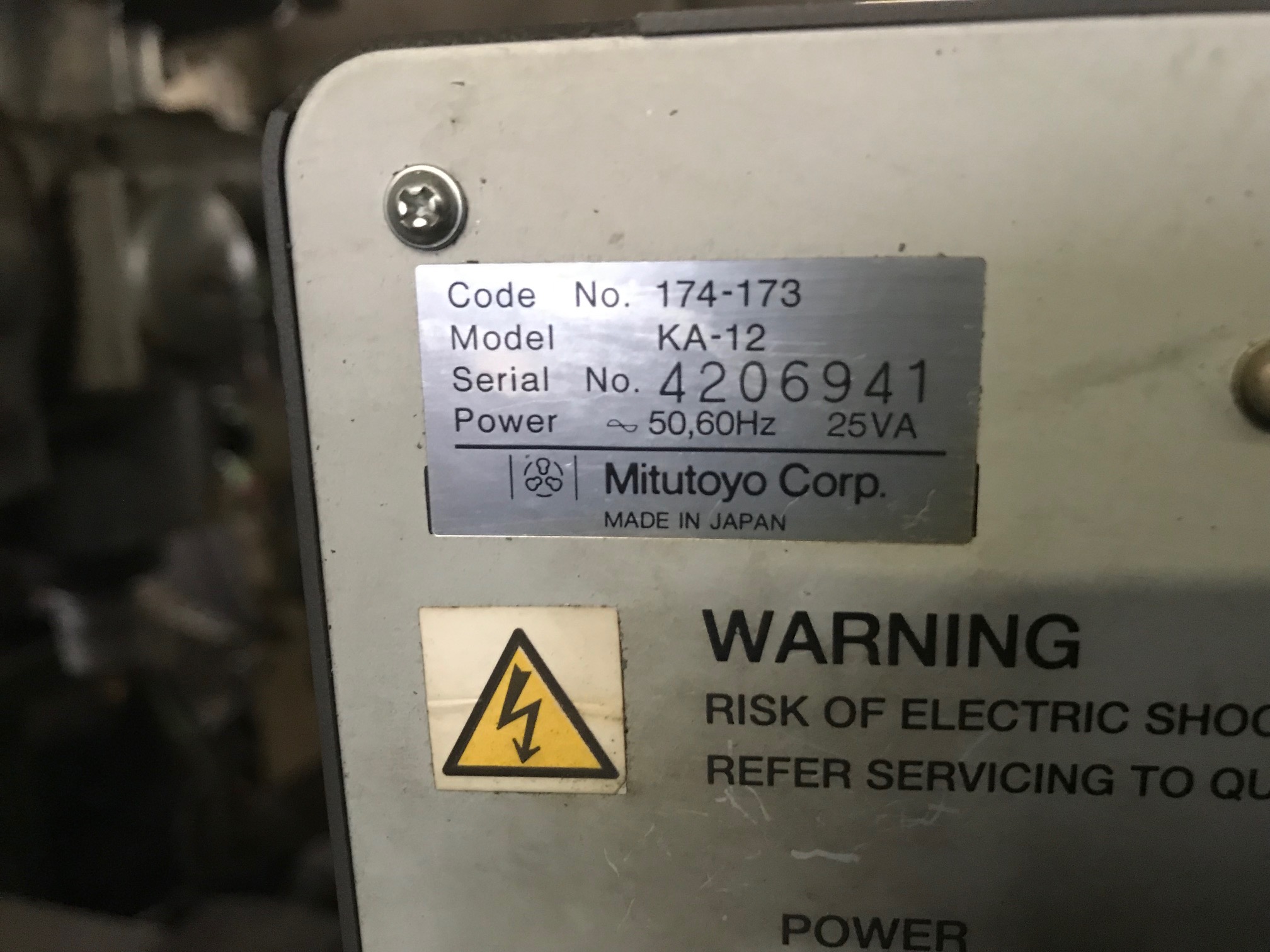 ミツトヨ デジタルスケール KA-12