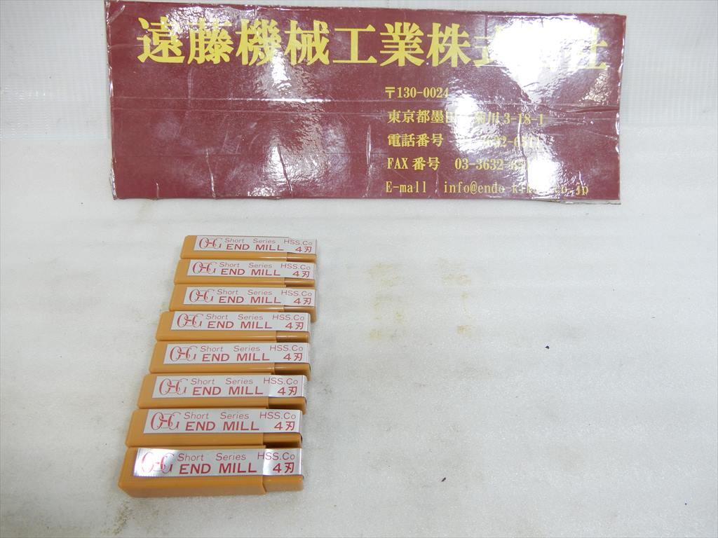 OSG エンドミル ShortSeries　Hss,Co　エンドミル　4刃　ESM5　8本　未使用