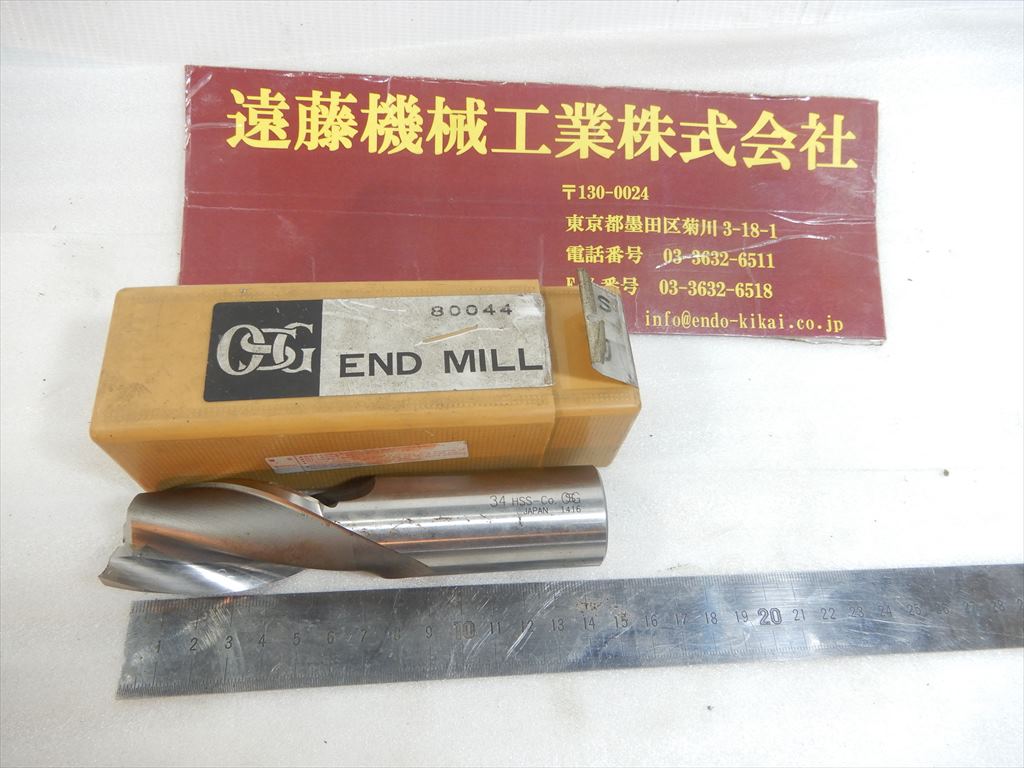 OSG 2枚刃エンドミル EDS　刃径34mm　1本　未使用