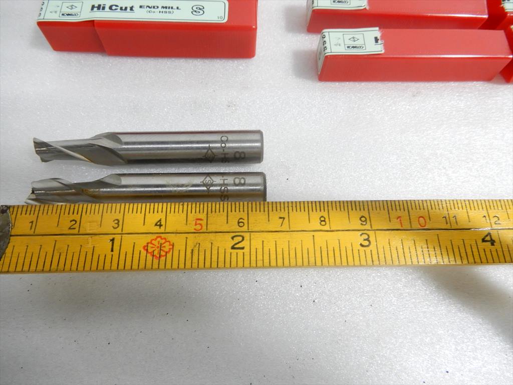 コベルコ 2枚刃エンドミル 2SS 刃径8mm 10本 未使用