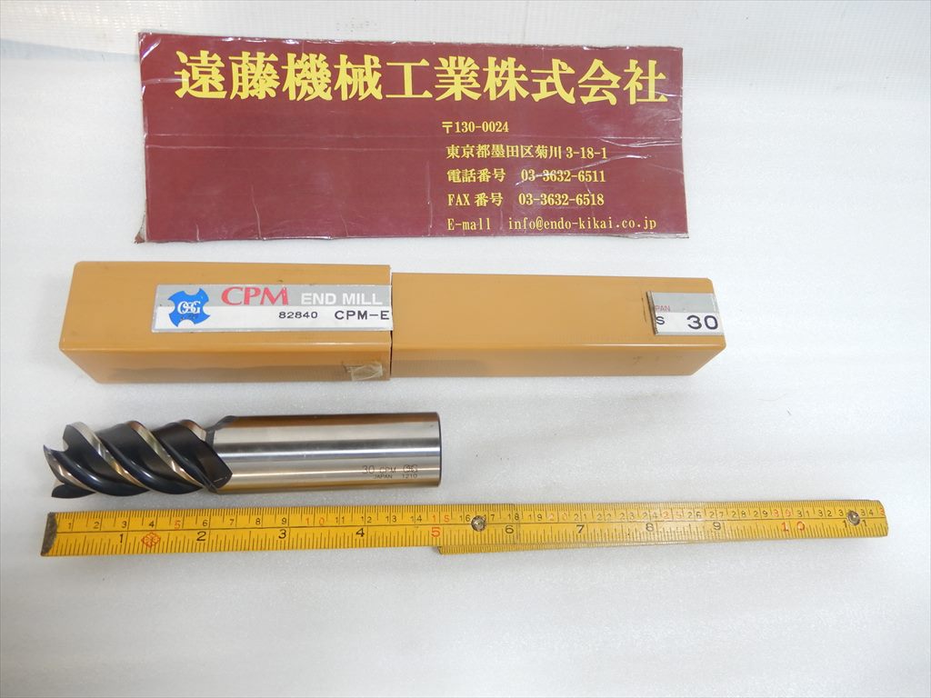 OSG 4枚刃エンドミル CPM　EHS30　1本　未使用