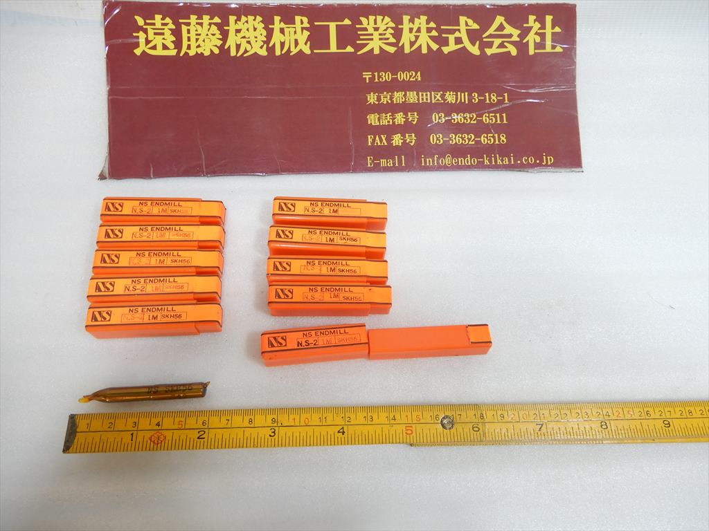 NS 1M　SKH56　刃径1mm　10本　未使用 1M　SKH56　刃径1mm　10本　未使用