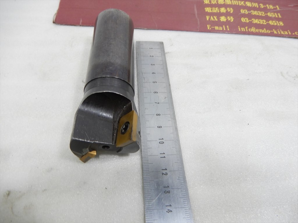 スローアウエイエンドミル 2枚刃 φ40 シャンク径32mm 全長110mm