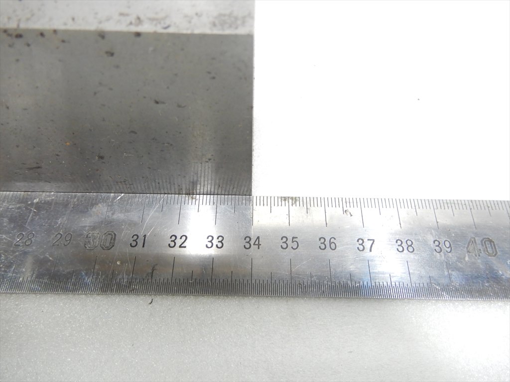 直角スコヤ 直角定規(スコヤ) 横巾340mm 高さ600mm 立厚み巾6mm 底面厚み巾30mm