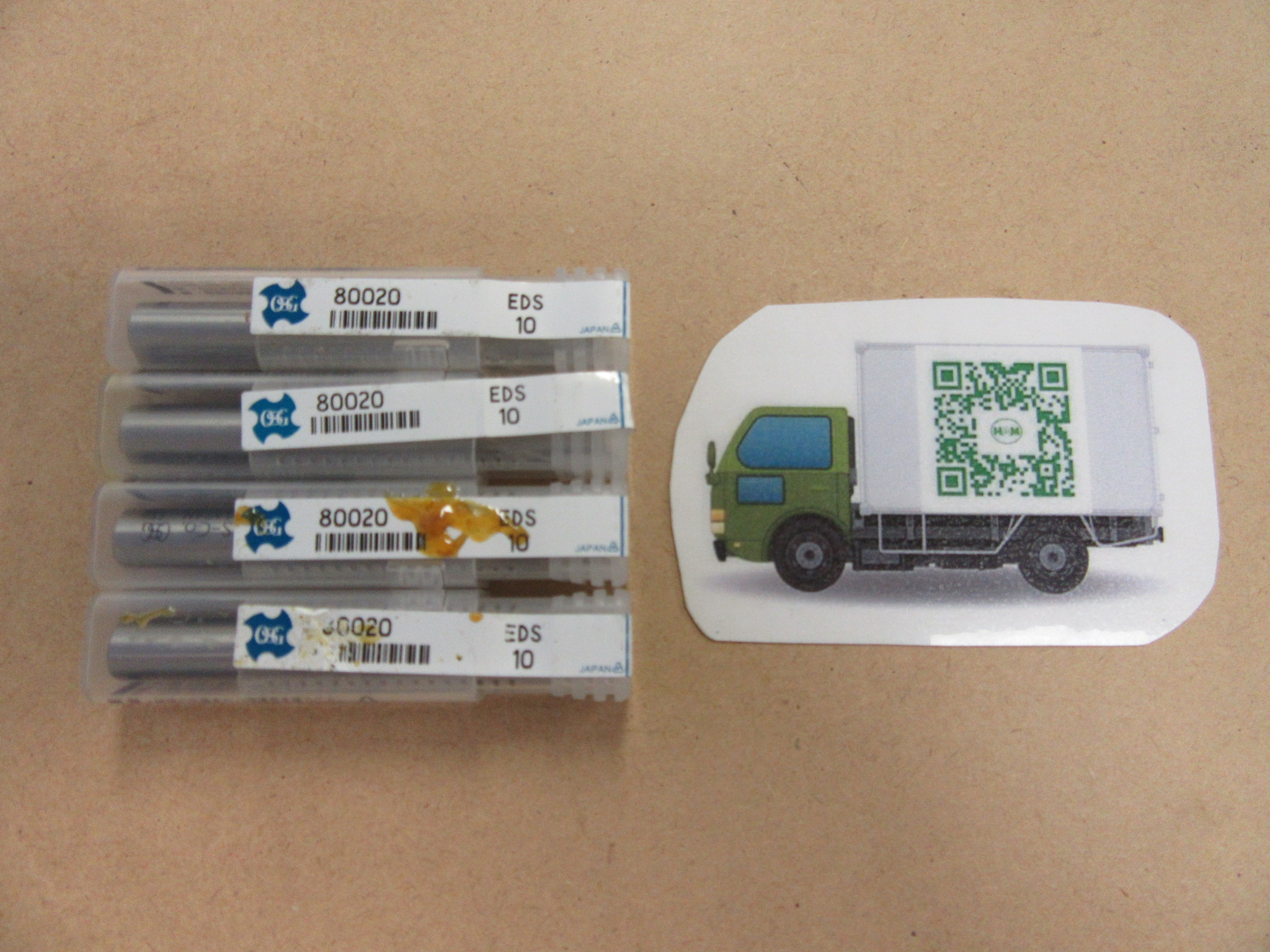 OSG エンドミル (1セット4個） EDS10