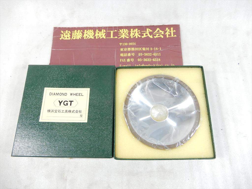 横浜宝石工具 ダイヤモンドホイール 125D×6W×2X×31,75H　未使用