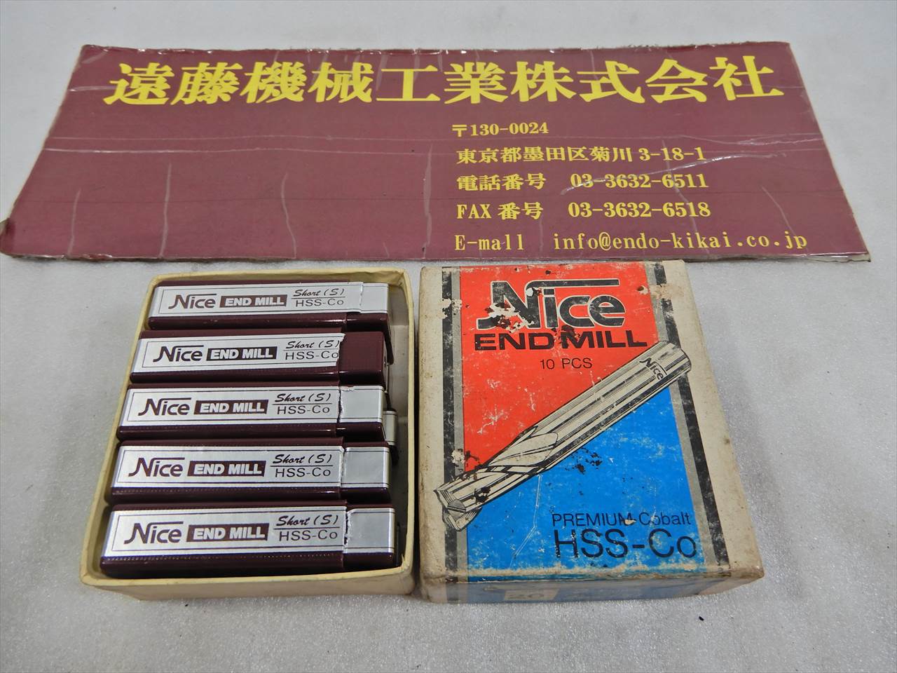 コバルト エンドミル 2枚刃エンドミル　刃径2mm　10本　未使用