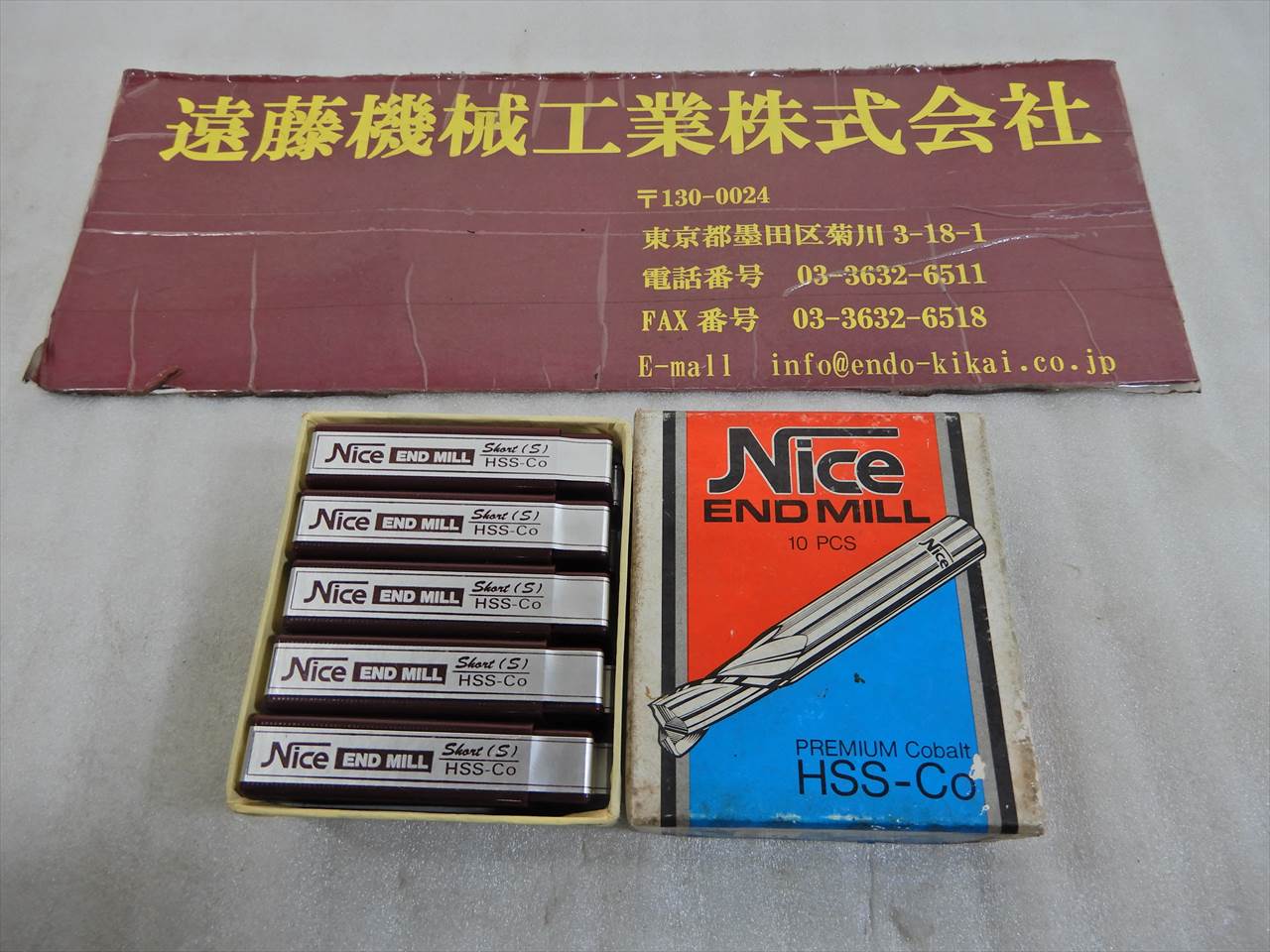 コバルト エンドミル 2枚刃エンドミル　刃径2mm　10本　未使用