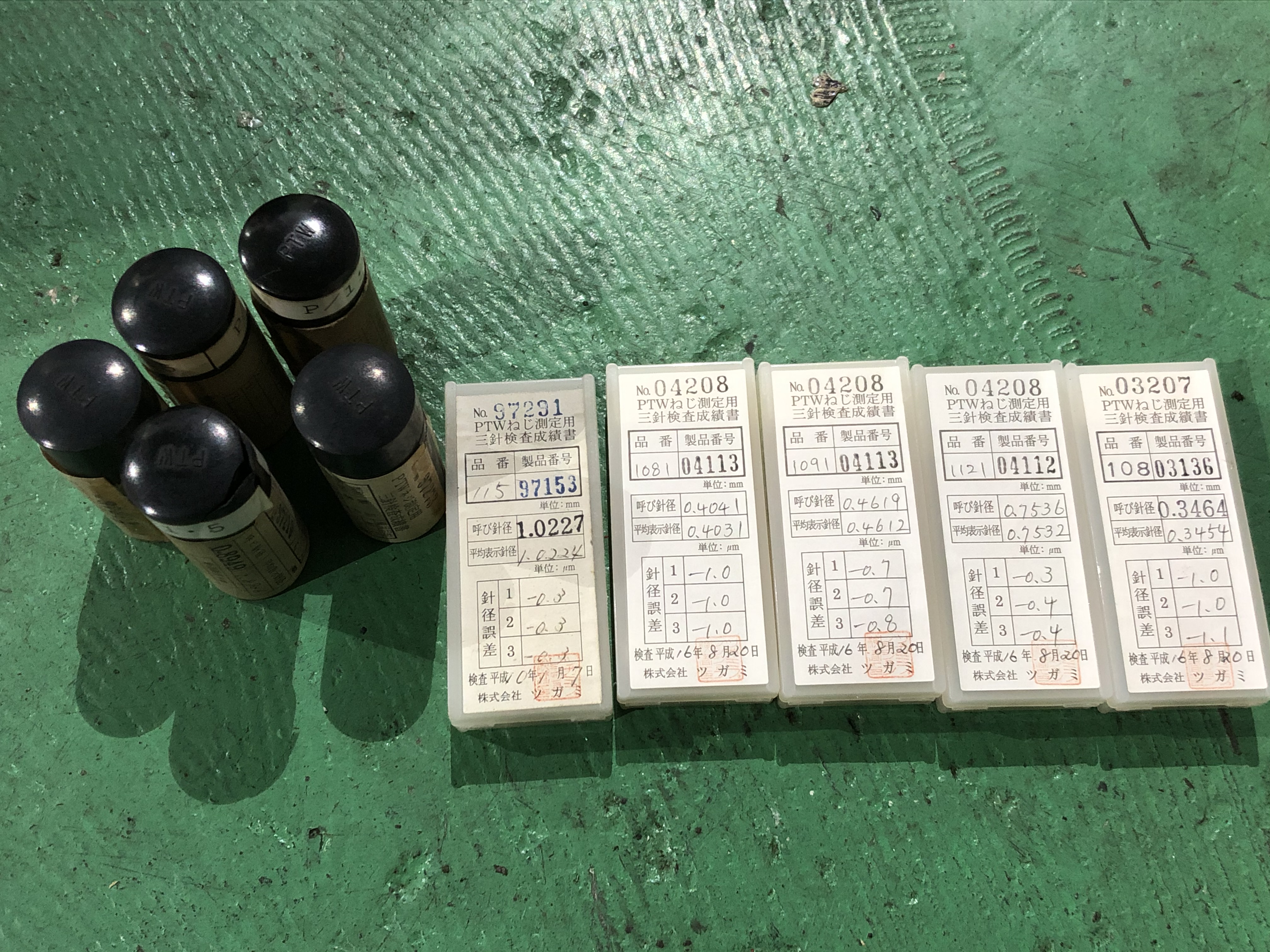 不明 PTWねじ測定用ゲージ 不明