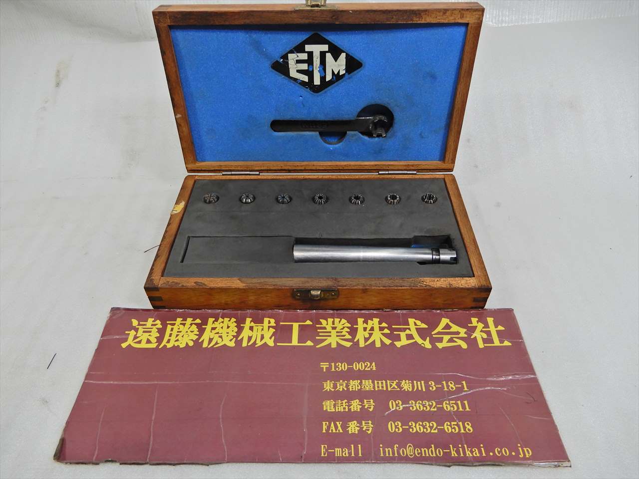 ETM コレットホルダ 1-7φ　シャンク16/100