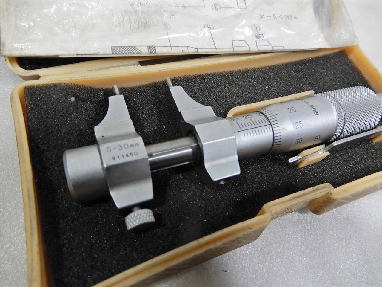 ミツトヨ 内側マイクロメーター 5-30mm　0.01mm
