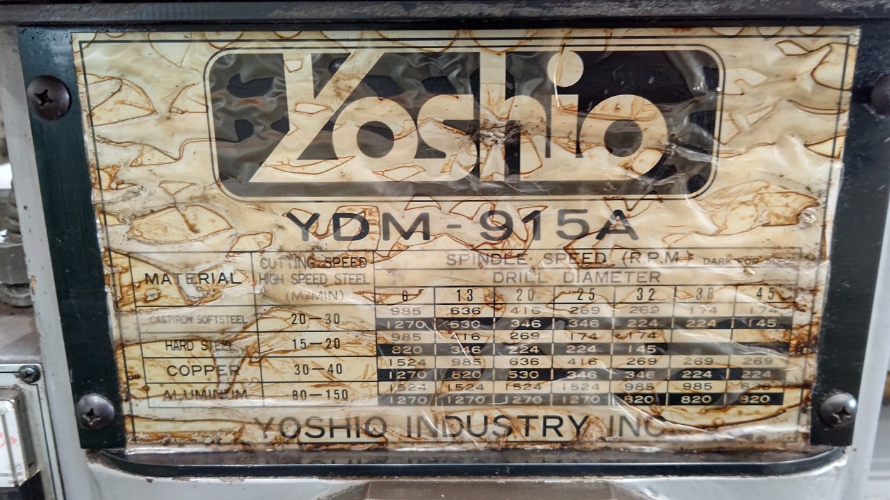 ヨシオ ラジアルボール盤 YDM-915A