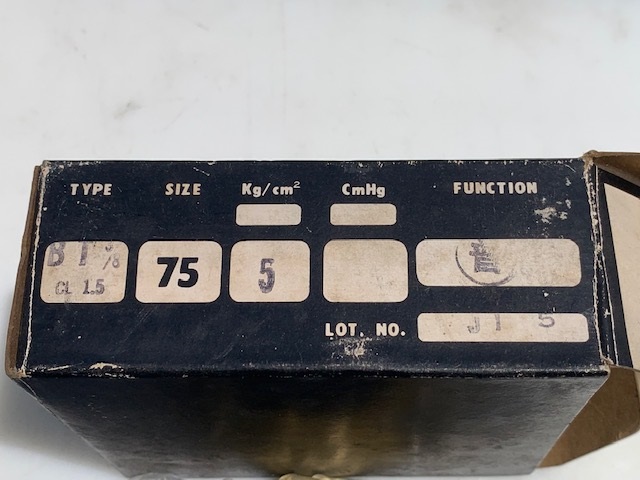 上田計器 圧力計 BT3/8 F 0~5kgf/cm2 CL1.5 75