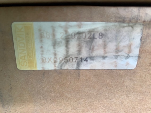 サンドビック フルバック　丸チップ     L仕様　新古品 881 229202L8