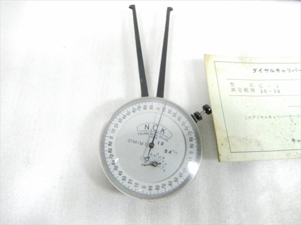 NCK｜日本キャリパー キャリパーゲージ 型式C-1　10-34mm　読取精度0.01　挾範囲精度4
