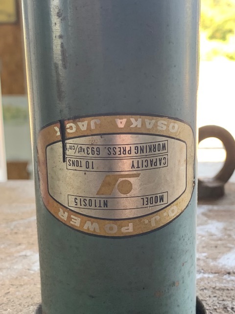 大阪ジャッキ テーブルプレス　180mm超小型油圧ベンダー MODEL10KPA　100v