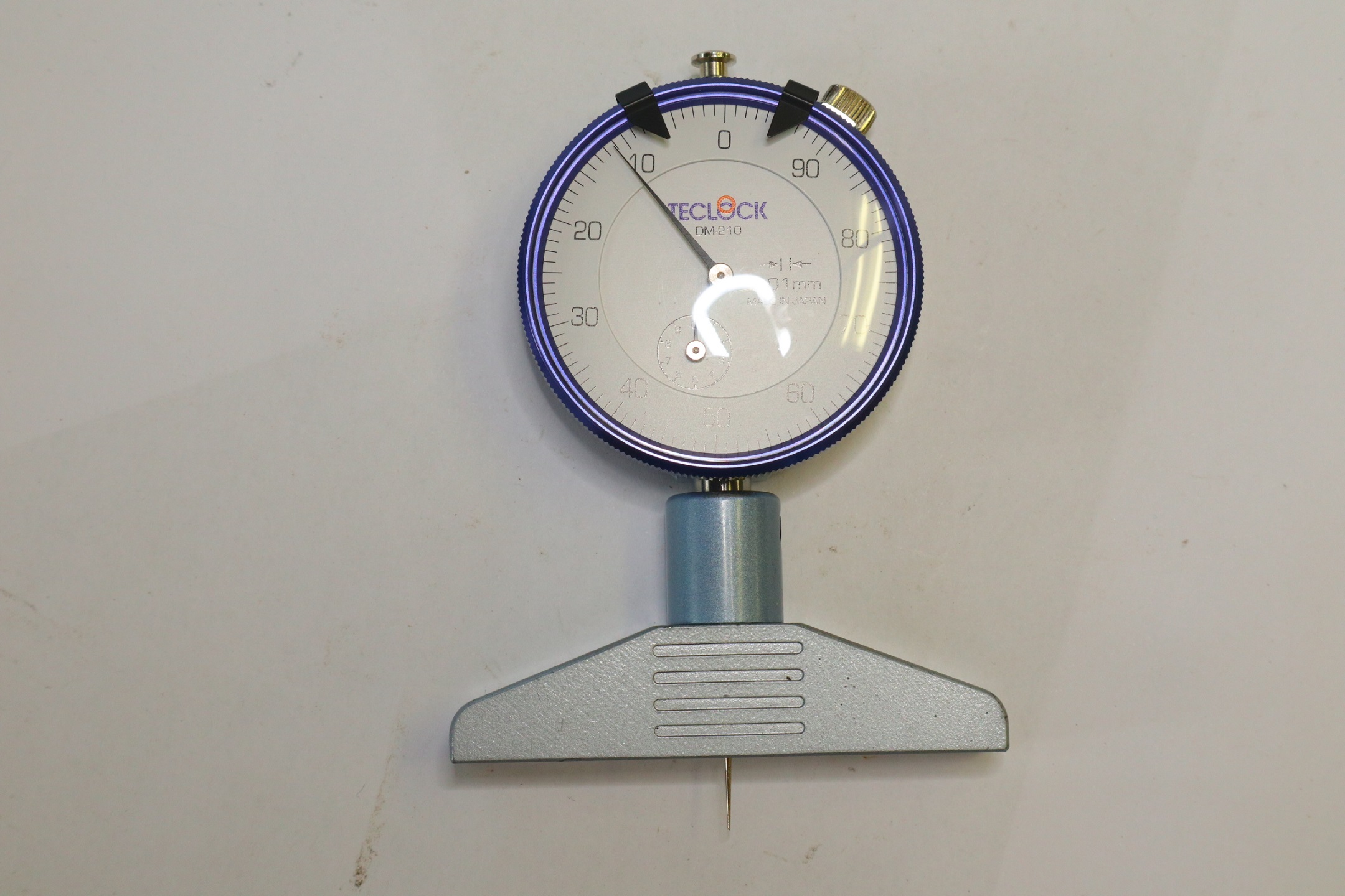 TECLOCK ダイヤルデプスゲージ DM-210 0~10mm 0.01mm