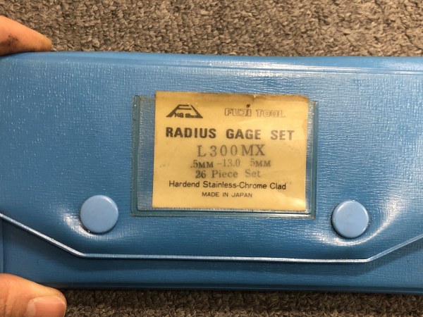 FUJI TOOL ラジアスゲージ L300 MX