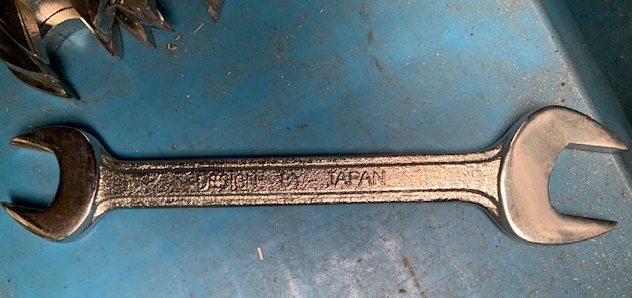 両口スパナ 新古品 17-19mm