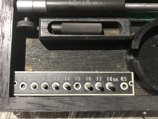 ピーコック/Peacock シリンダーゲージ 10-18mm（欠品あり）