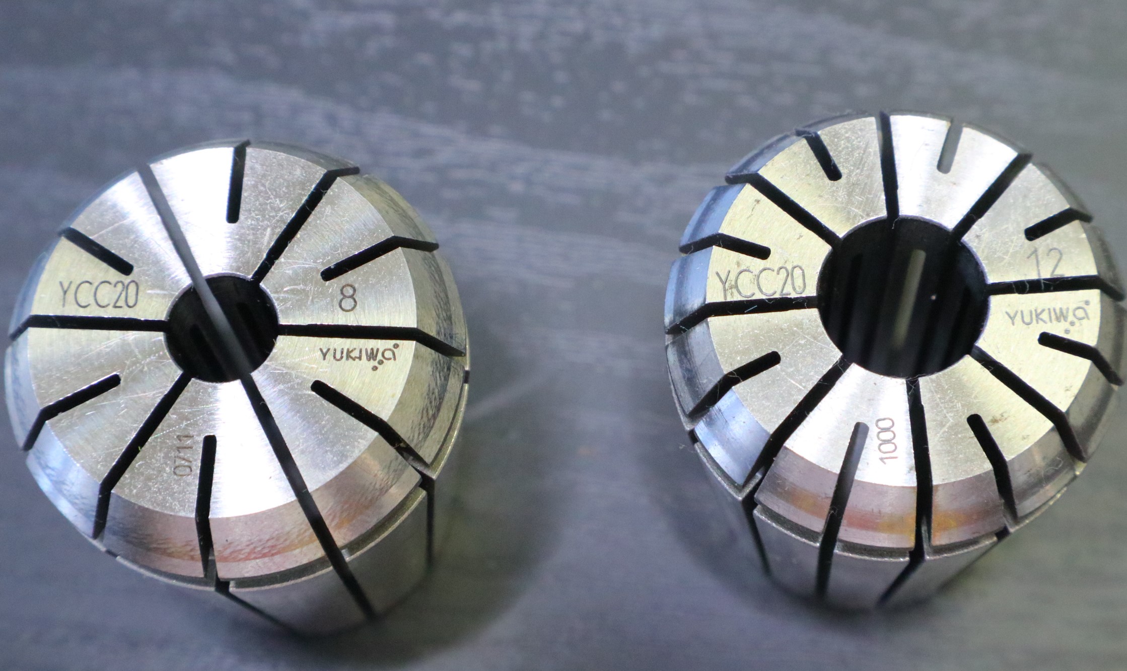 ユキワ精工,YUKIWA スプリングコレットセット ユキワ精工 スプリングコレット YCC20 計2個 8×1個 12×1個