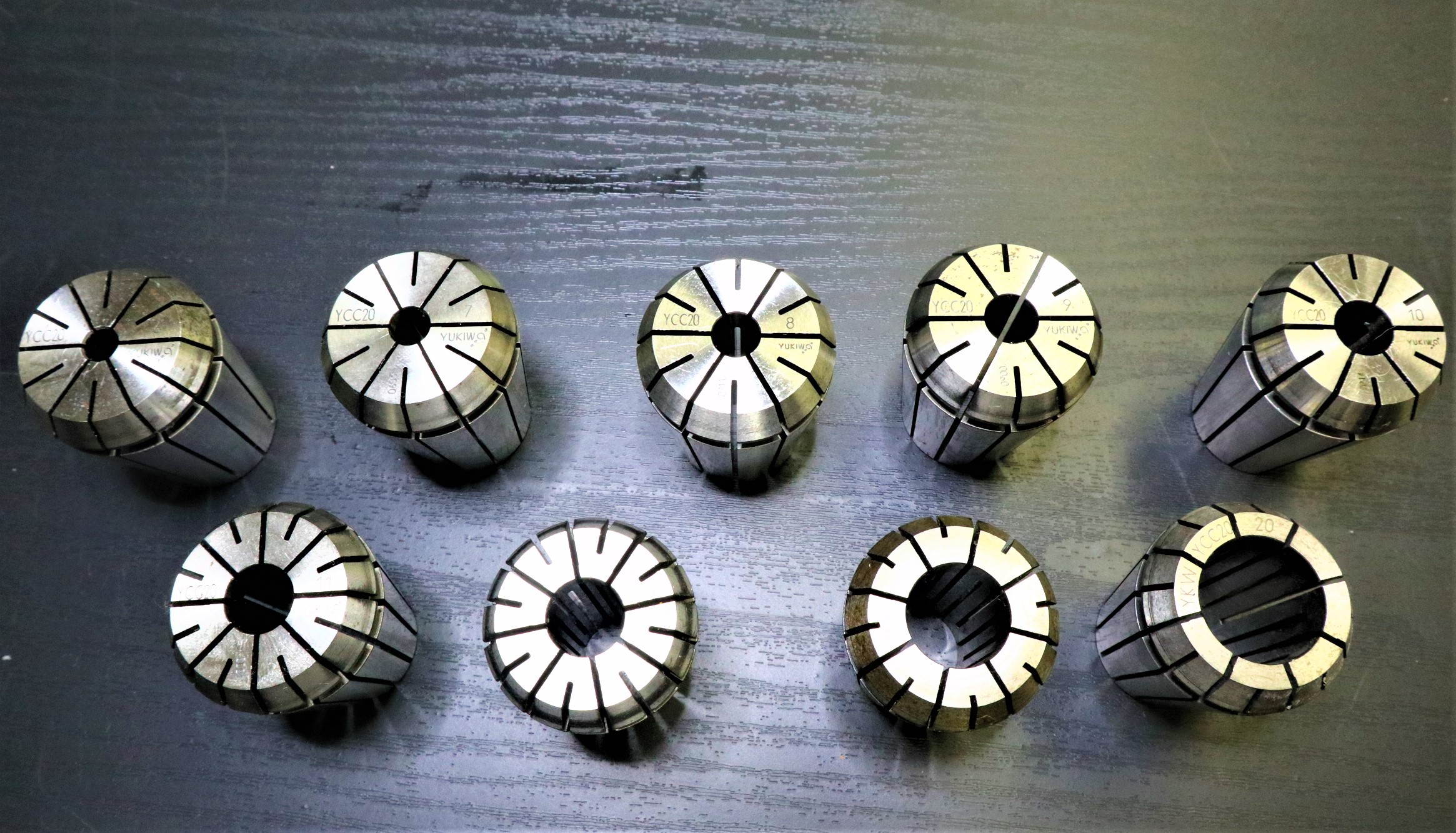 ユキワ精工 スプリングコレットセット ユキワ精工 スプリングコレット YCC20 計9個 6×1個 7×1個 8×1個 9×1個 10×1個 11×1個 12×1個 16×1個 20×1個