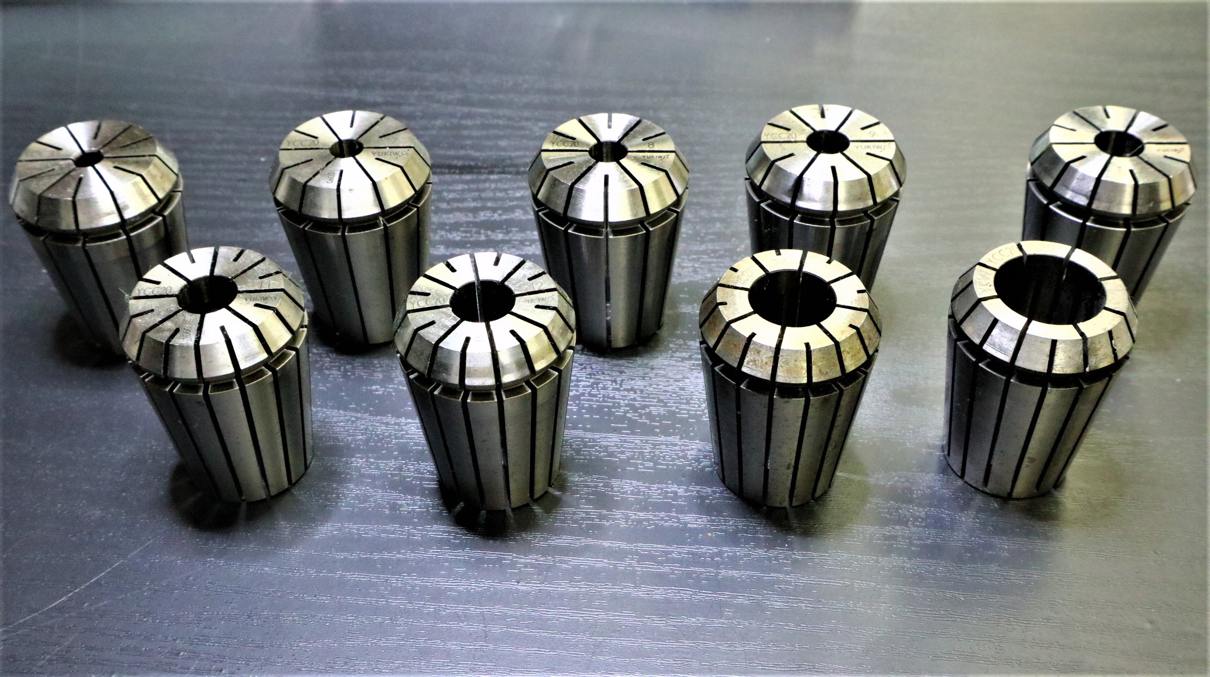 ユキワ精工 スプリングコレットセット ユキワ精工 スプリングコレット YCC20 計9個 6×1個 7×1個 8×1個 9×1個 10×1個 11×1個 12×1個 16×1個 20×1個
