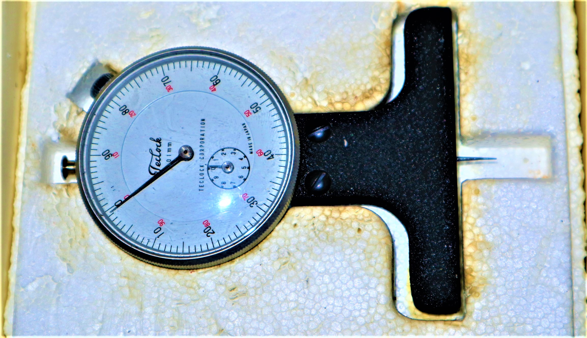TECLOCK ダイヤルデプスゲージ TECLOCK ダイヤルデプスゲージ DM-204 0~10mm 0.01mm