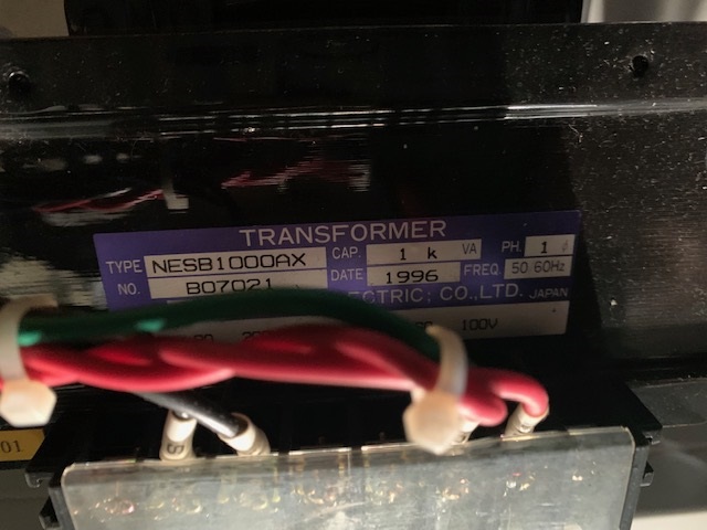 布目電機 トランスフォーマー NESB1000AX