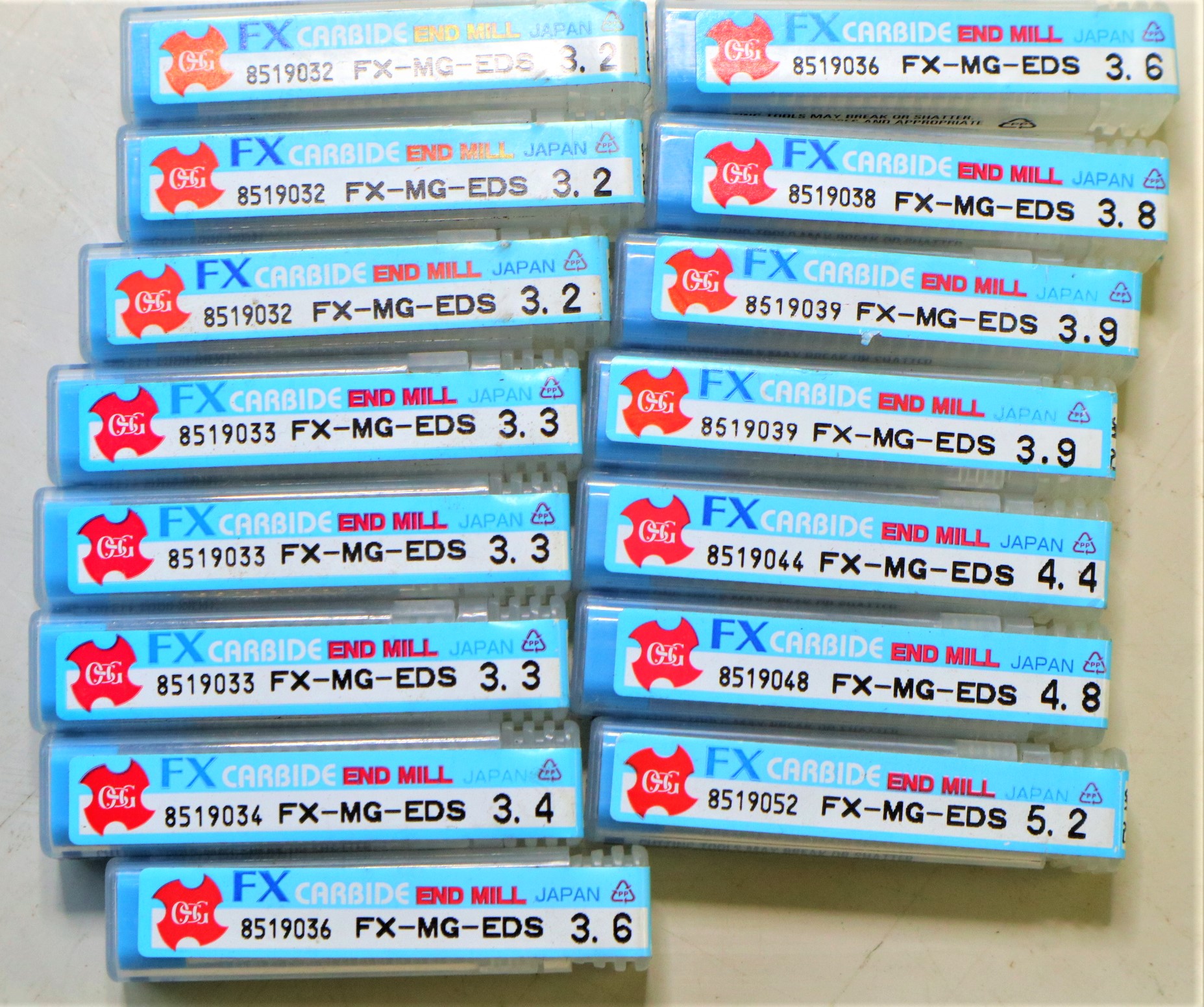 OSG エンドミル FX-MG-EDS 3.2~5.2 15個 未使用