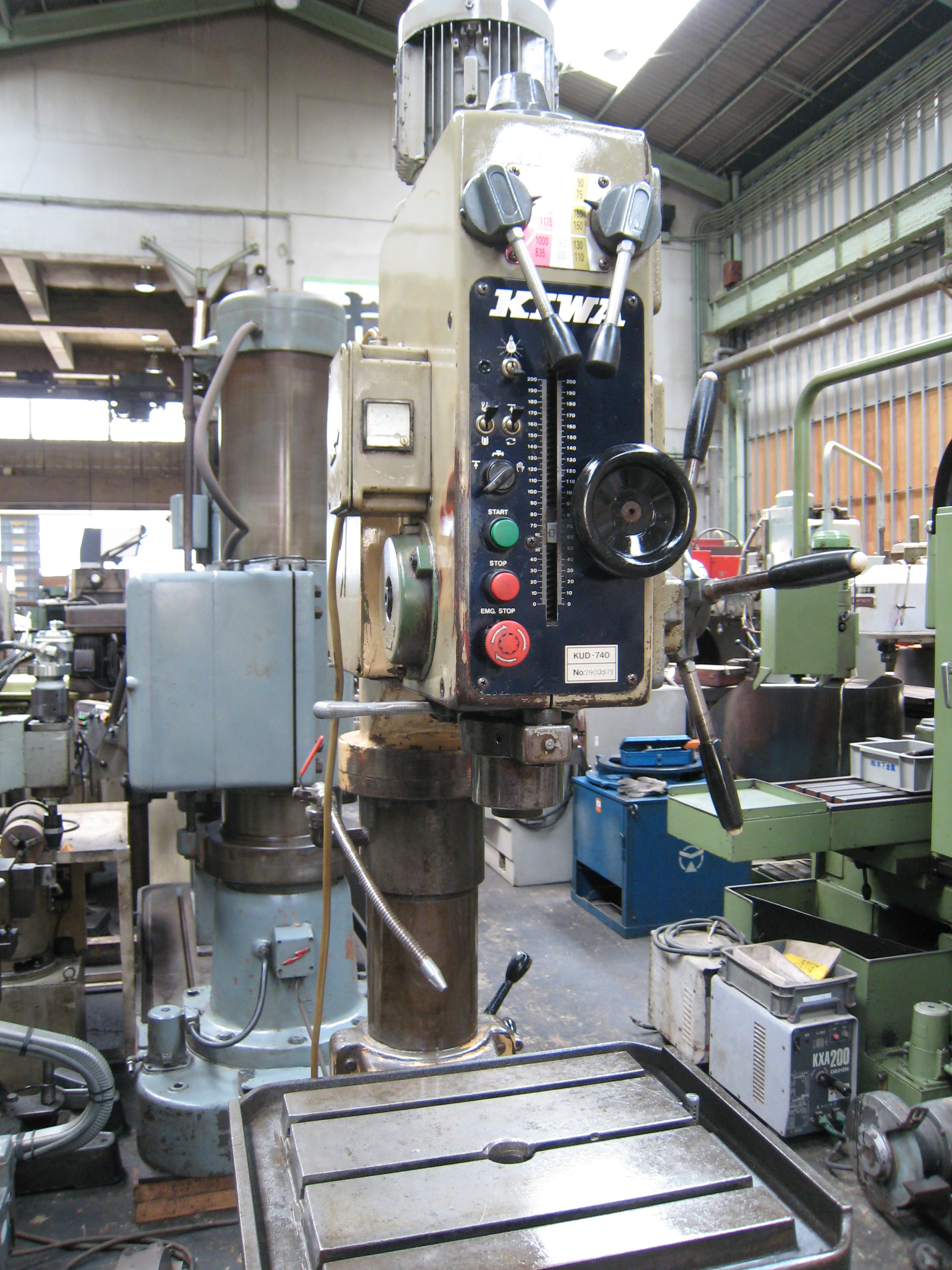 紀和 直立ボール盤 KUD-740