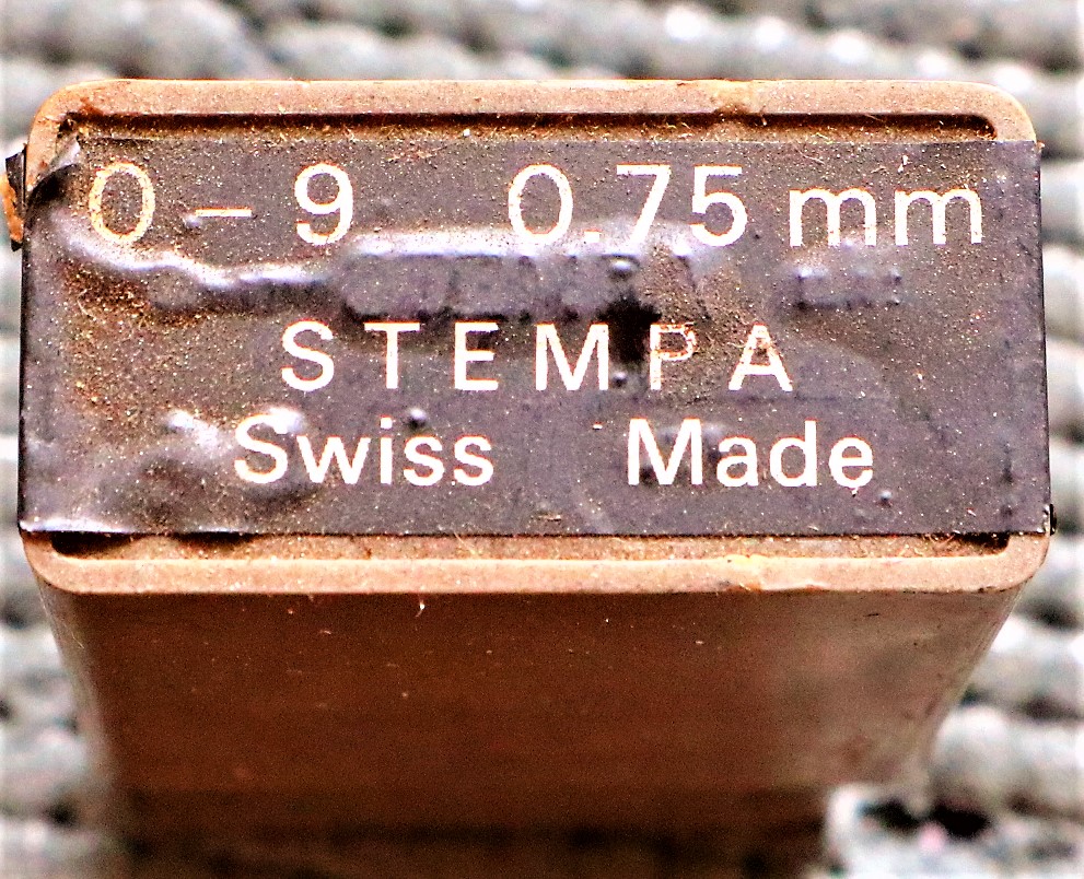 STEMPA 刻印 0-9 0.75mm