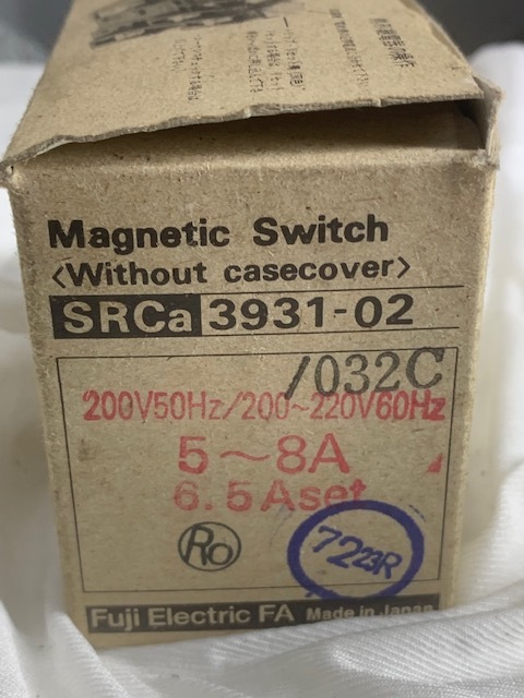 富士電機 マグネットスイッチ SRCa3931-02 5~8A