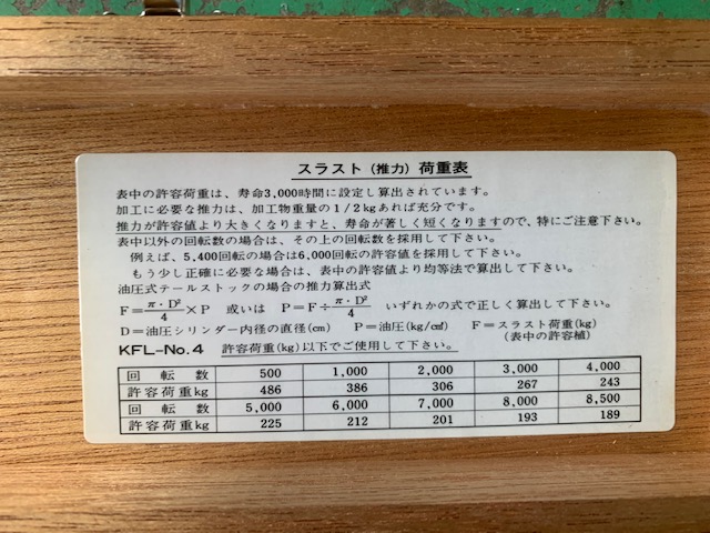 カブト工業 回転センター KFL-NO,4