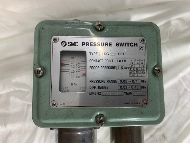 SMC プレッシャースイッチ ISG220-031