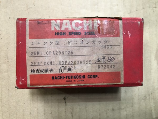 NACHI/ナチ不二越 ピニオンカッタ 25M1.OPA20NT25