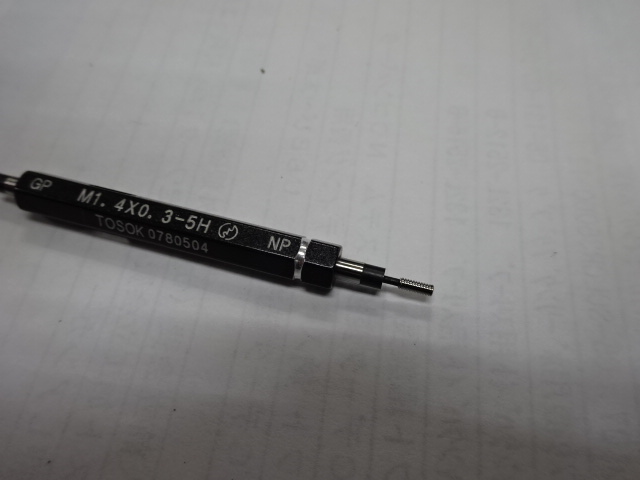 TOSOK｜トーソク ネジゲージ M1.4X0.3-5H