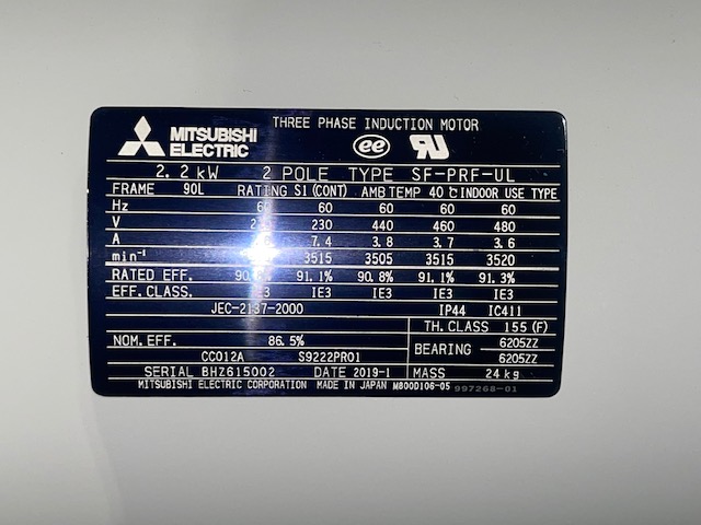 三菱電機 2.2kw標準横型モーター CF-PRF-UL