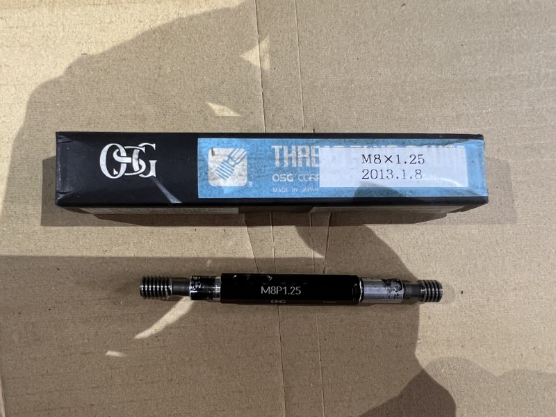 OSG ネジゲージ 【ネジプラグゲージ】M8P1.25 GPIPII